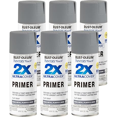 Rust-Oleum 334017-6PK Ultra Cover Spray Primer for Cars