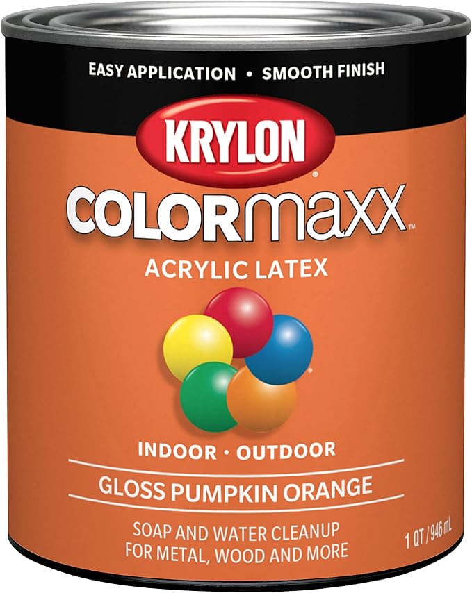 Krylon K05643007 COLORmaxx Acrylic Latex Brush On Paint for Indoor