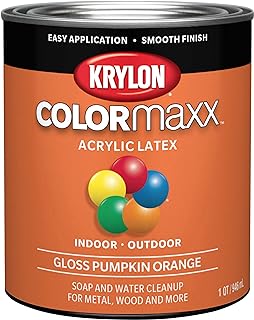 Krylon K05643007 COLORmaxx Acrylic Latex Brush On Paint for Indoor/Outdo...