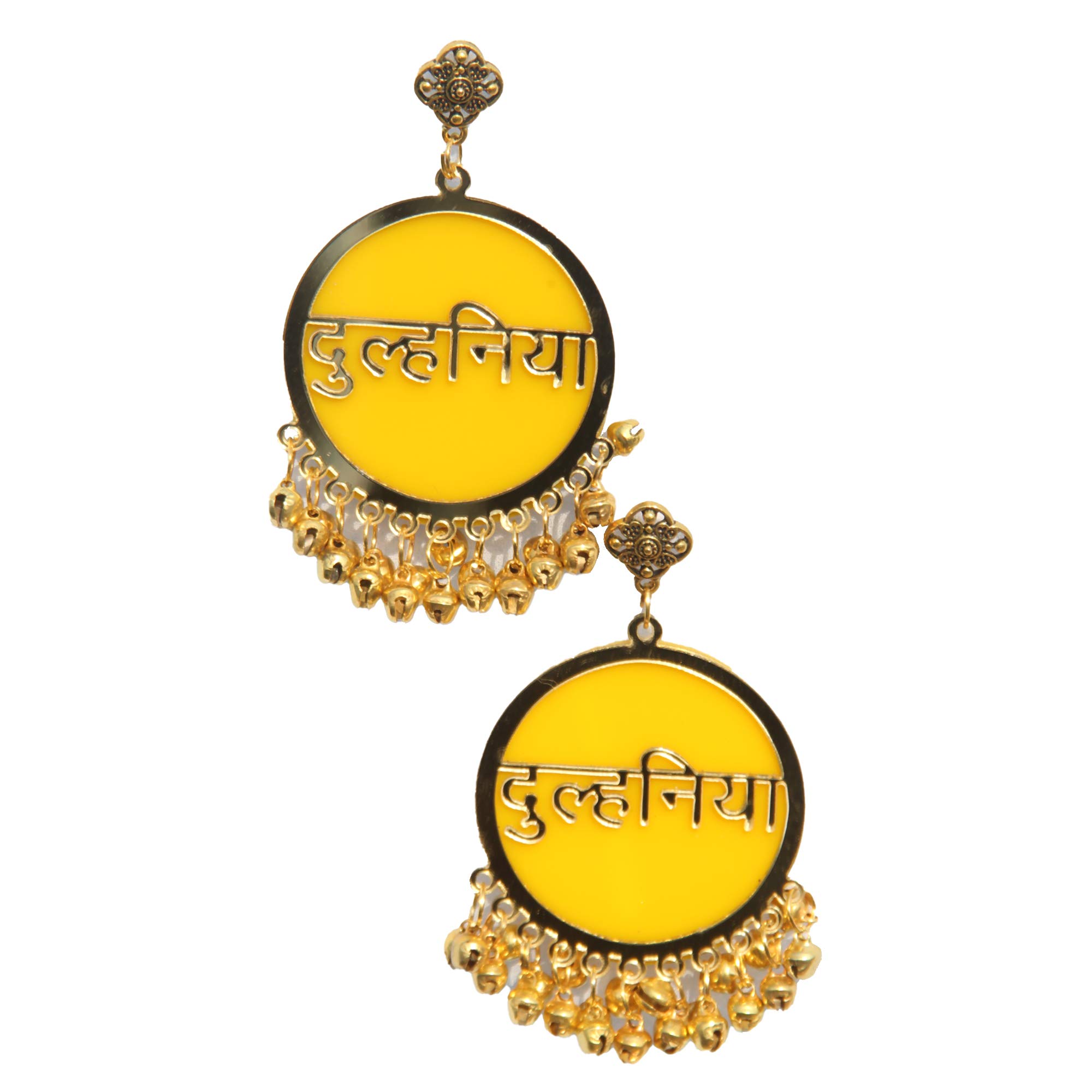 RN Collection Acrylic Dulhaniya Earrings For Women & Girls. (Yellow & Gold) (B08ZN9STRJ) Amazon Price History, Amazon Price Tracker