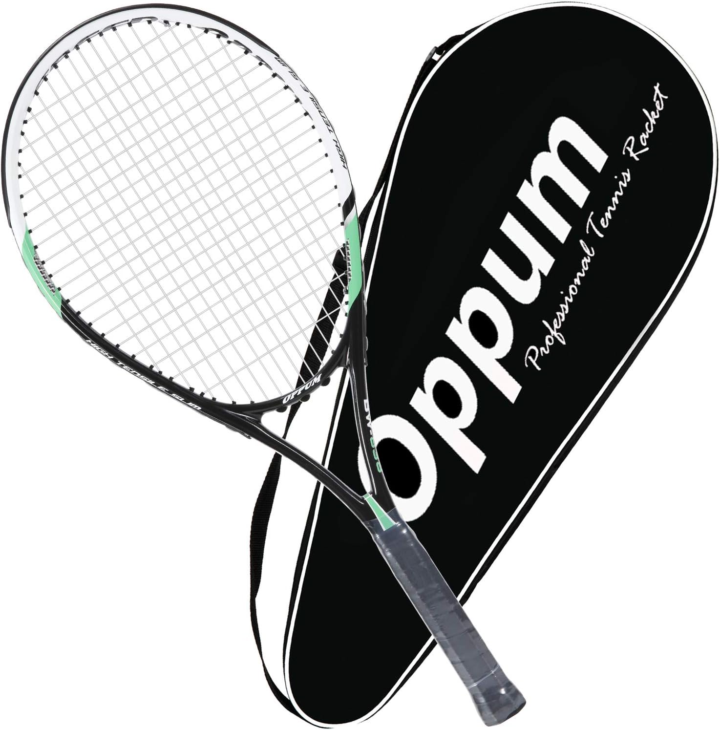 OPPUM 27" Pro Tennis Rackets, Adult Women and Men Student Beginners Tennis Rackets Training Tennis Racquets