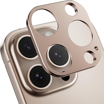 SWITCHEASY LenShield Aluminum Alloy Camera Lens Protector for 2024 iPhone 16 6.3" Pro, 16 6.9" Pro Max - Rose Gold