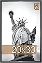 MCS Trendsetter 20x30 Poster Frame Black High-Gloss, Vertical & Horizontal Wall Hanging Large Picture Frame for Photos, Posters & Art Prints (1-Pack)
