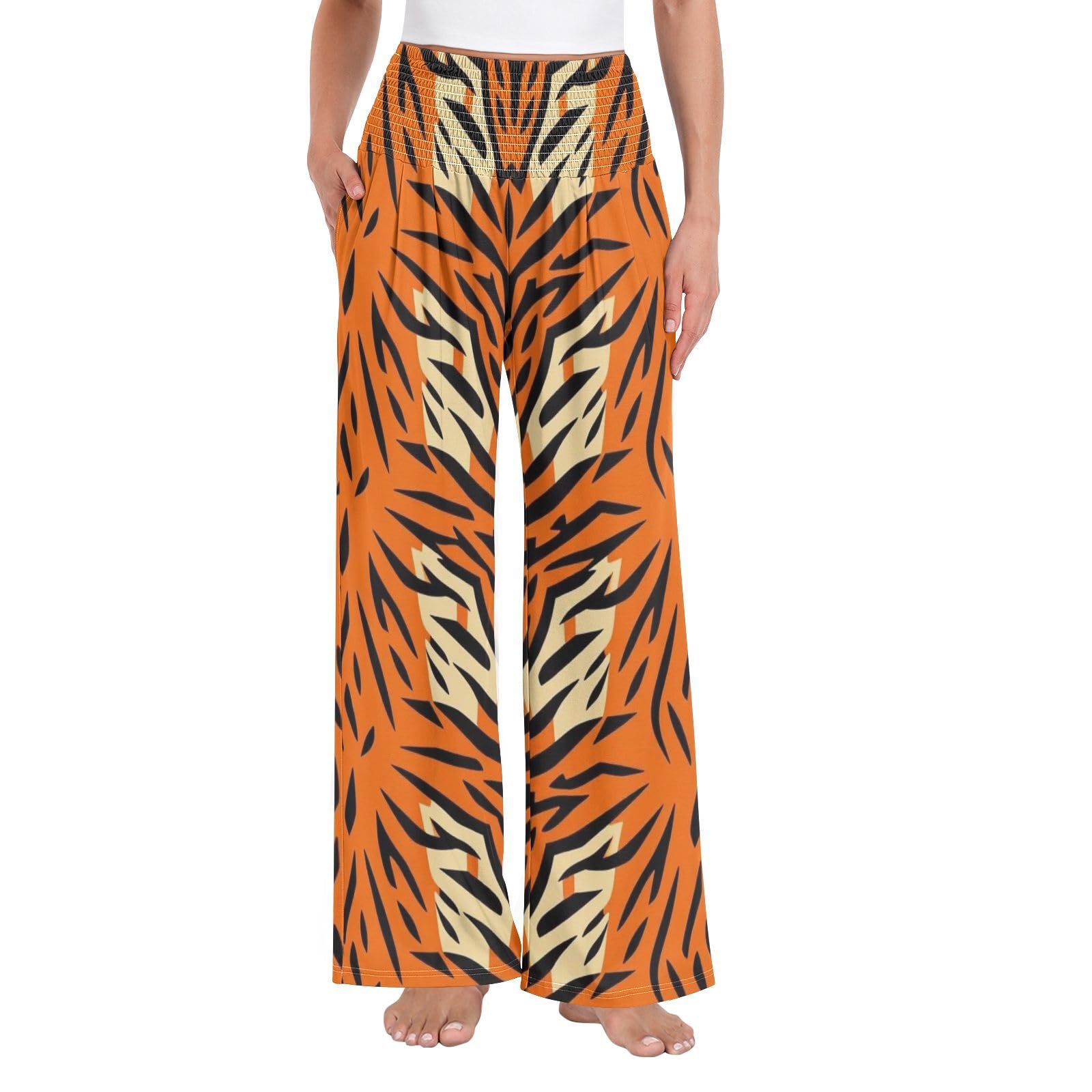 Pantalon fluide taille élastique pour jambes légères en été - 8