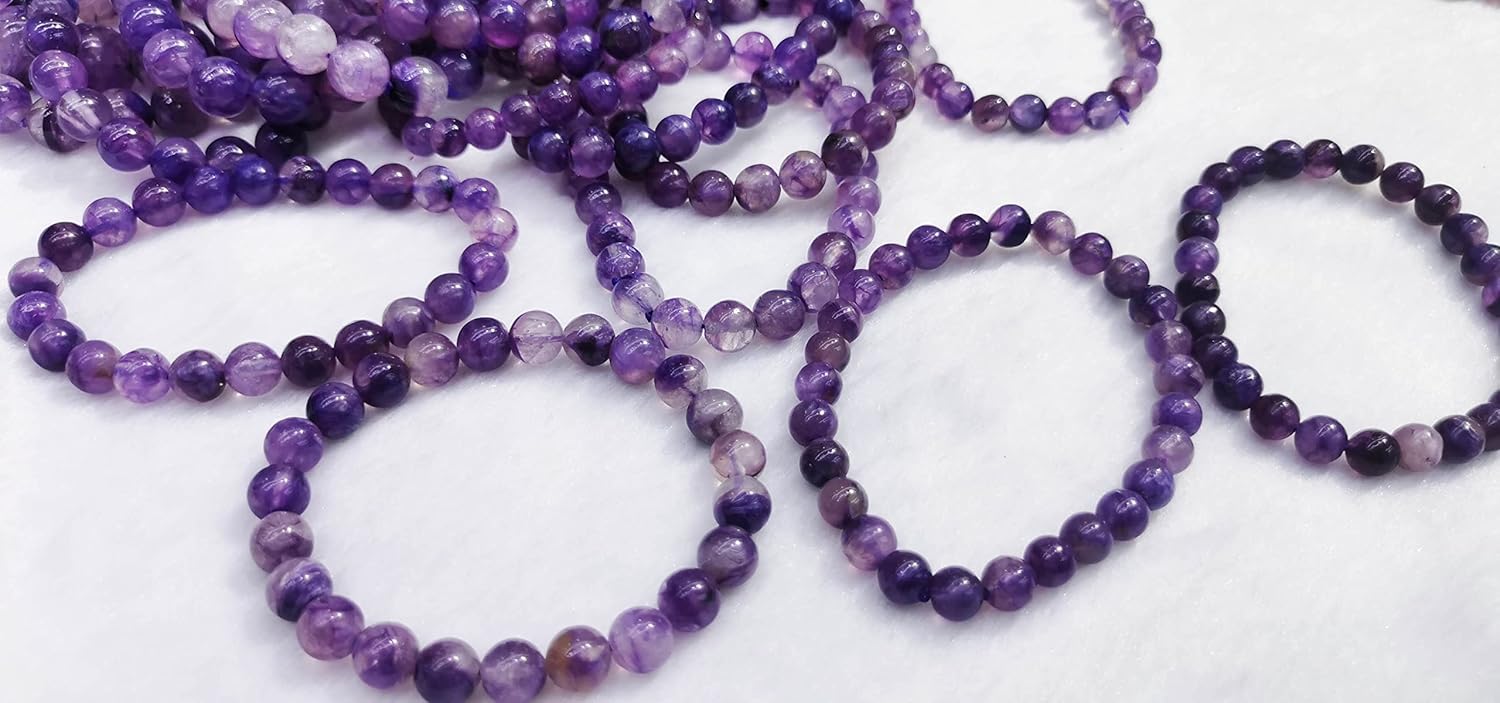 Natural Charoite Beads,UNENHANCED/UNTREATED 6-12mm Natural Smooth Glossy Purple AAA Charoite Round Beads 8inch (5-6mm),blue