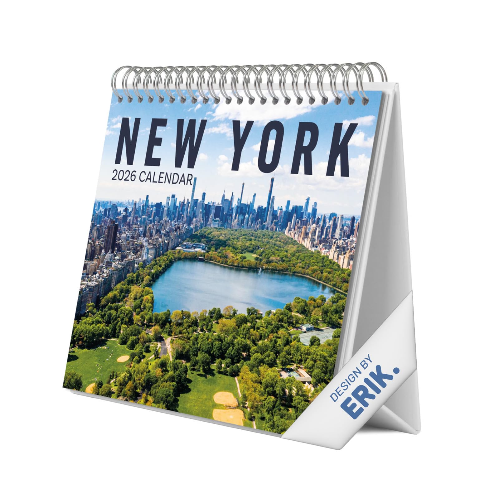 Grupo Erik Desk Calendar 2026 - New York Calendar 2026 Month To View | Monthly Desk Planner, Desktop Gifts Under 10 Pounds | Travel Gifts For Friends