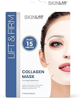 SKIN LAB Mascarilla de colágeno para mujer, c...