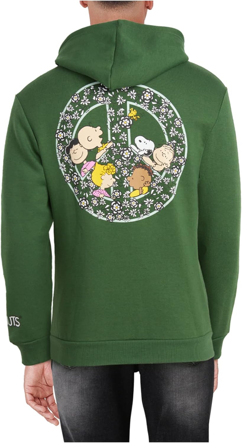 Miniatura 3 de Peanuts Mens Snoopy Sweatshirt - Vintage Snoopy and Woodstock Pullover Hoodie