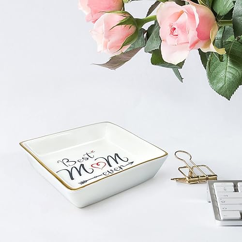 Miniatura 2 de Regalos de Navidad para mamá, regalo de cumpleaños de hija, plato de cerámica, bandeja decorativa para joyas, regalo de Acción de Gracias, Año