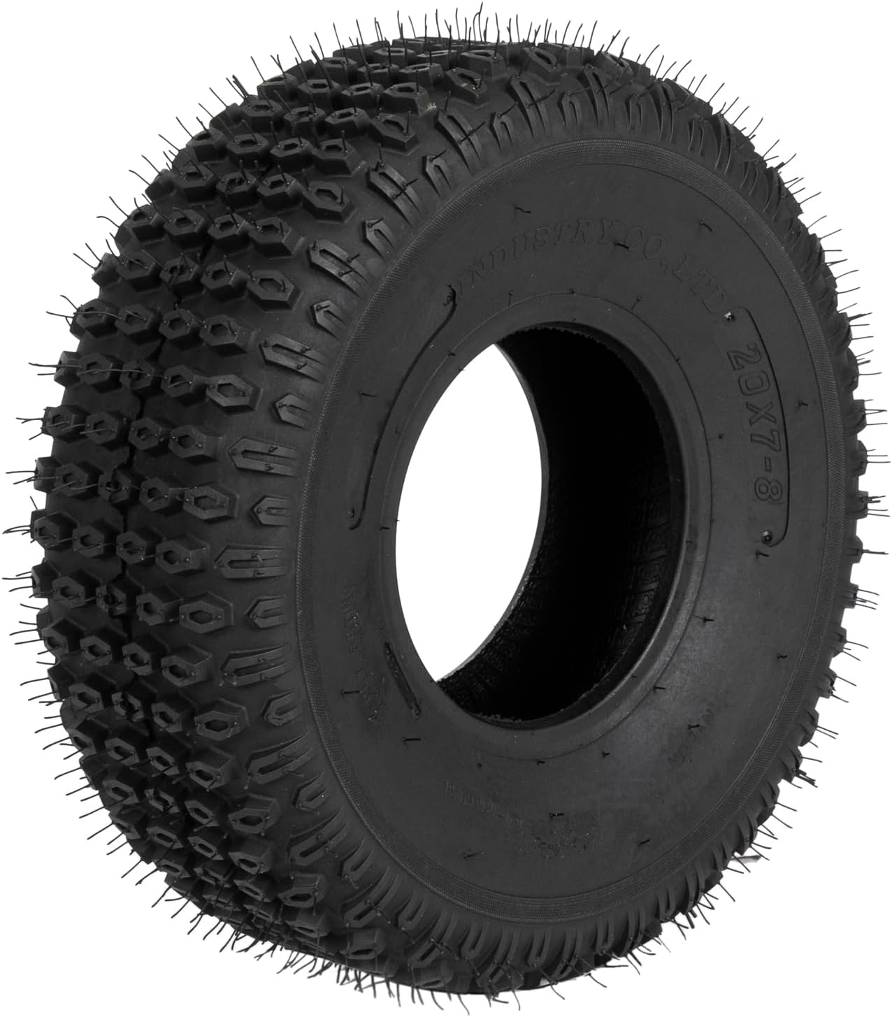 TUFFIOM 20x7-8 ATV UTV tires for All-Terrain, 20x7-8/4 PR Mini Bike Tires with Good Longitudinal Traction and Reversing Performance on Mud, Sand and Rocks, Tubeless,Set of 2