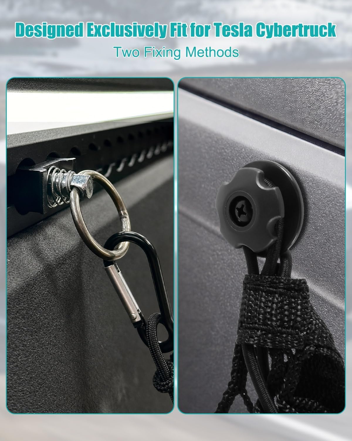 Cargo Net Fit for Tesla Cybertruck 2024-2026, Stretchable Mesh Organizer