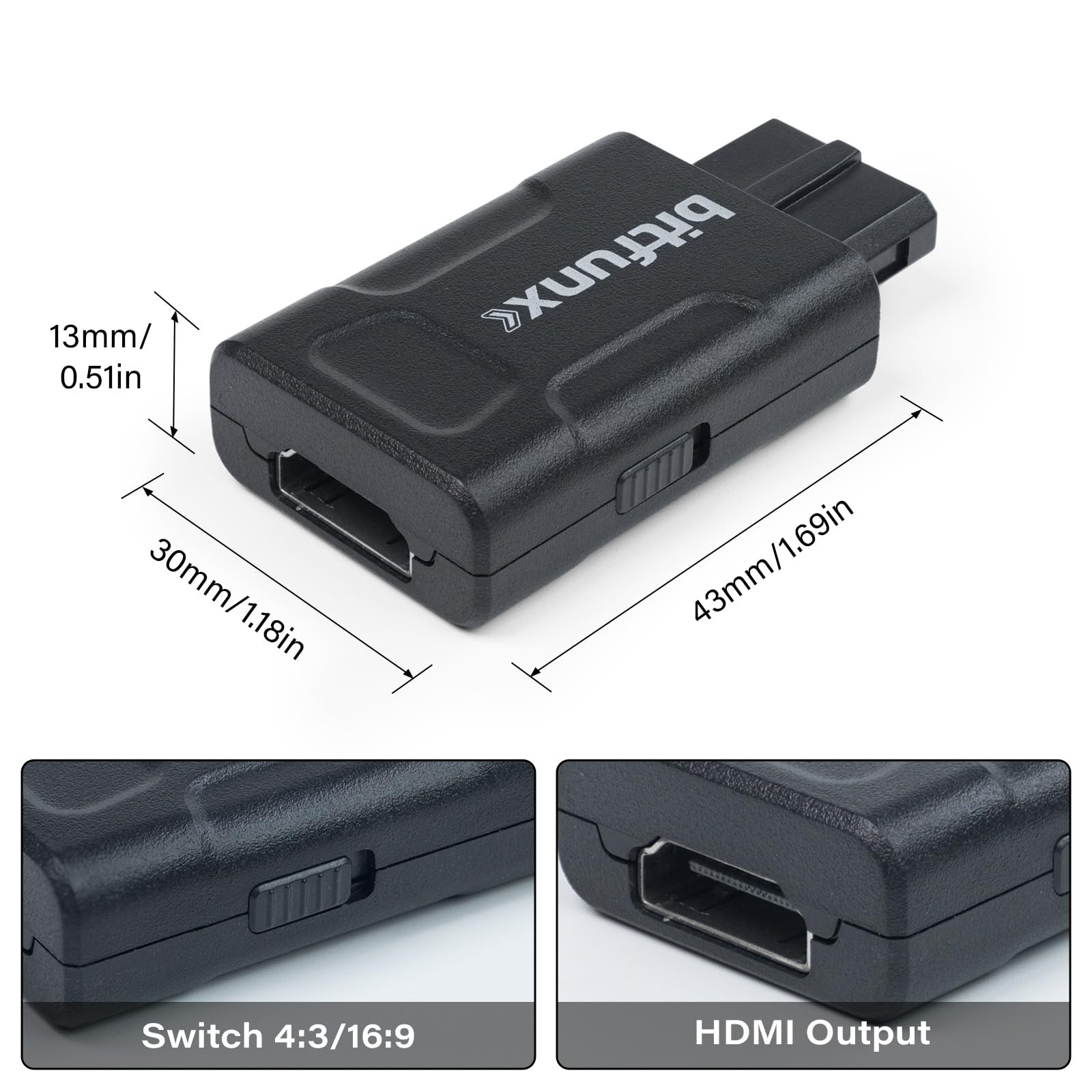 Adattatore HDMI N64 con supporto S-Video automatico e composito, compatibile con 64, Snes, Famicom e Gamecube, convertitore HD di videogiochi plug & play senza ritardi