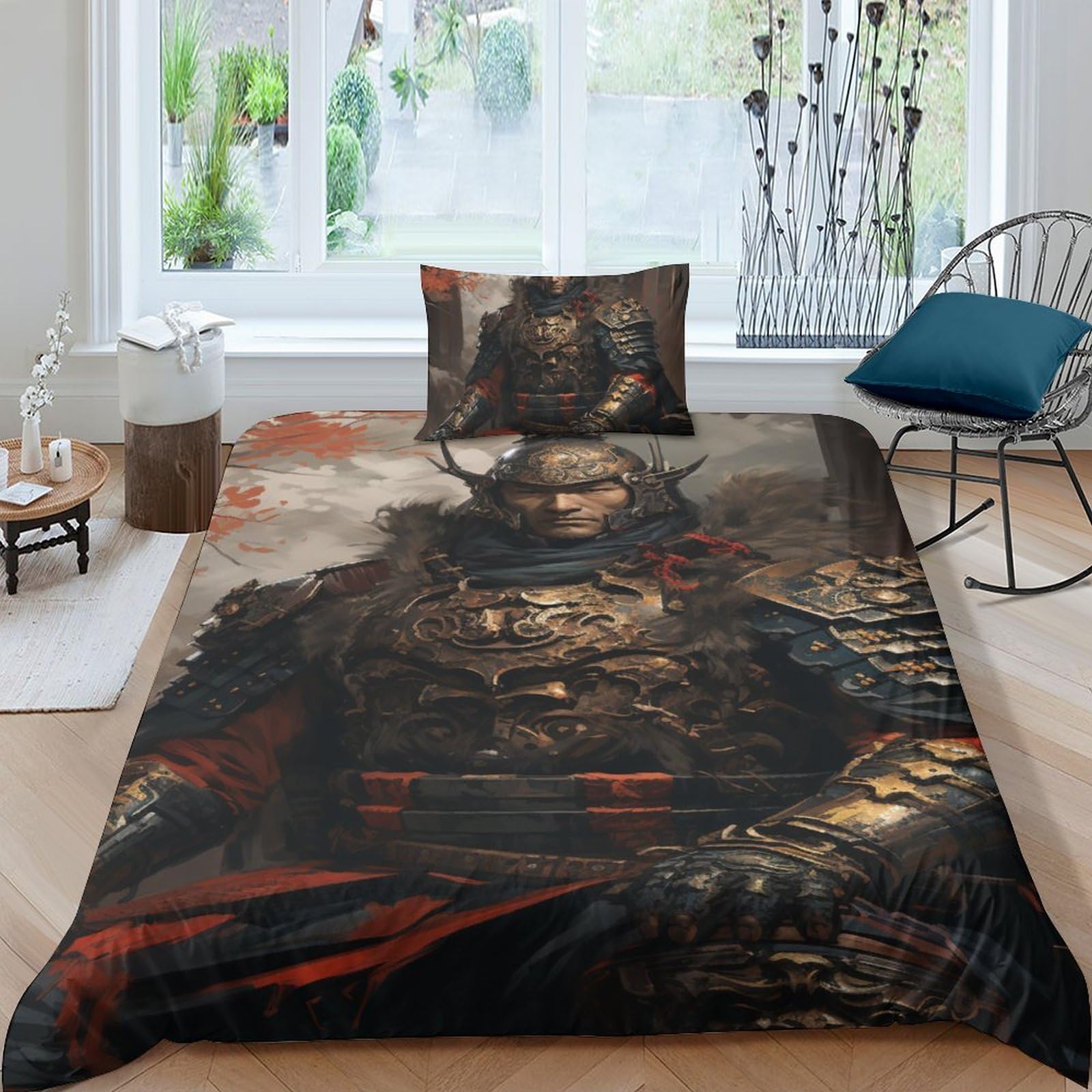 Parure de couette samurai heavy armor impression 3D haute finition
