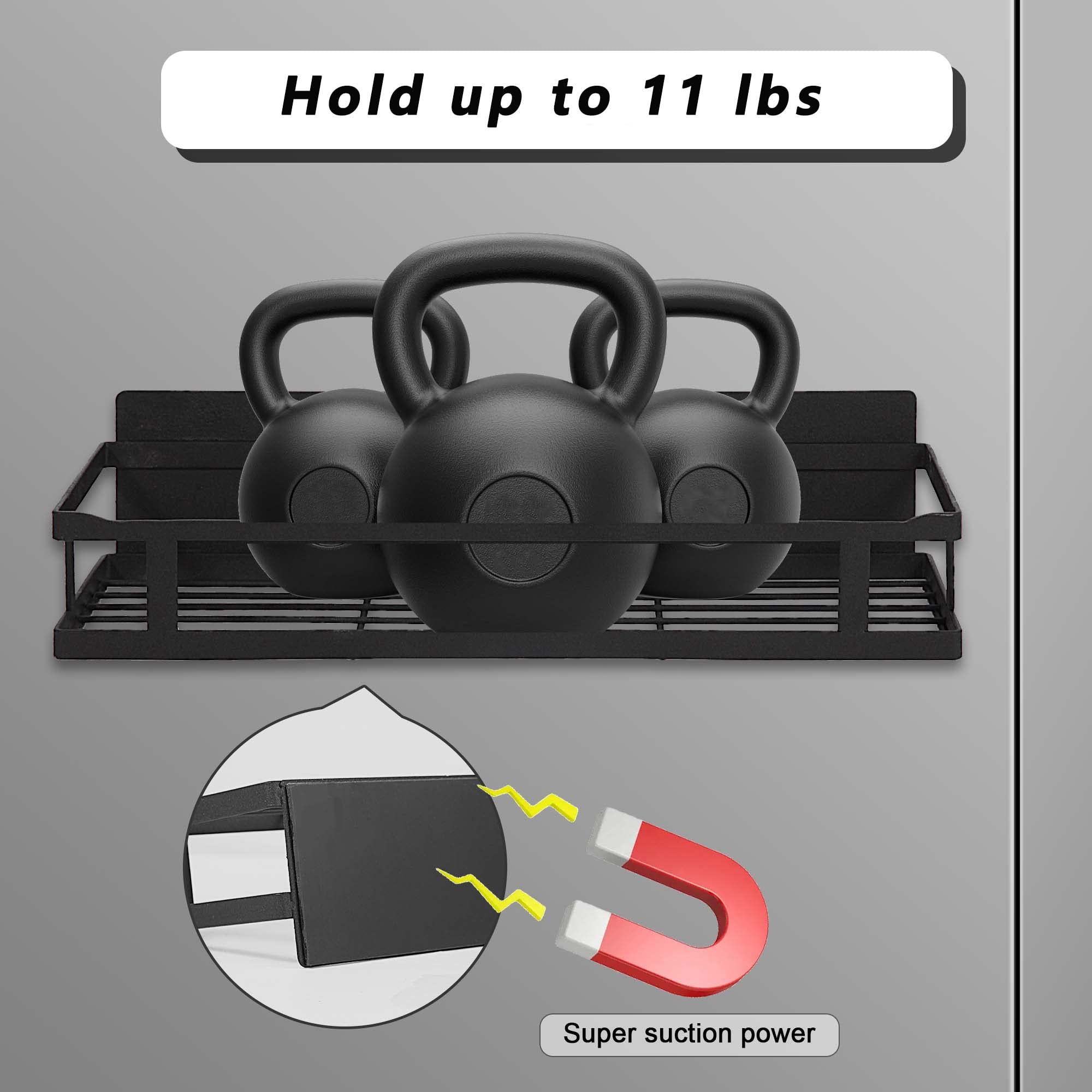 ZYIHAO Magnetic Spice Rack for Refrigerator Magnetic Shelf 4PCS Spice Racks Organizer for Cabinet Hanging Spice Rack Wall Mount Kitchen Organization and Storage Oven Shelf Fridge Organizer