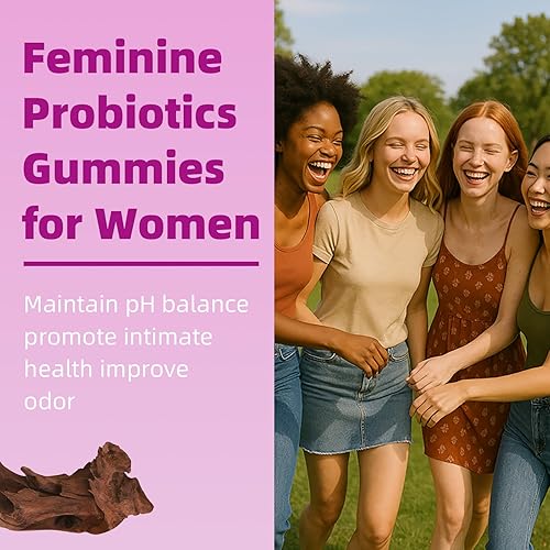 Miniatura 4 de Her Juicy - Gomitas de probióticos femeninos para mujeres, sabor a piña tropical, apoya el equilibrio del pH, la salud digestiva e inmunológica, con