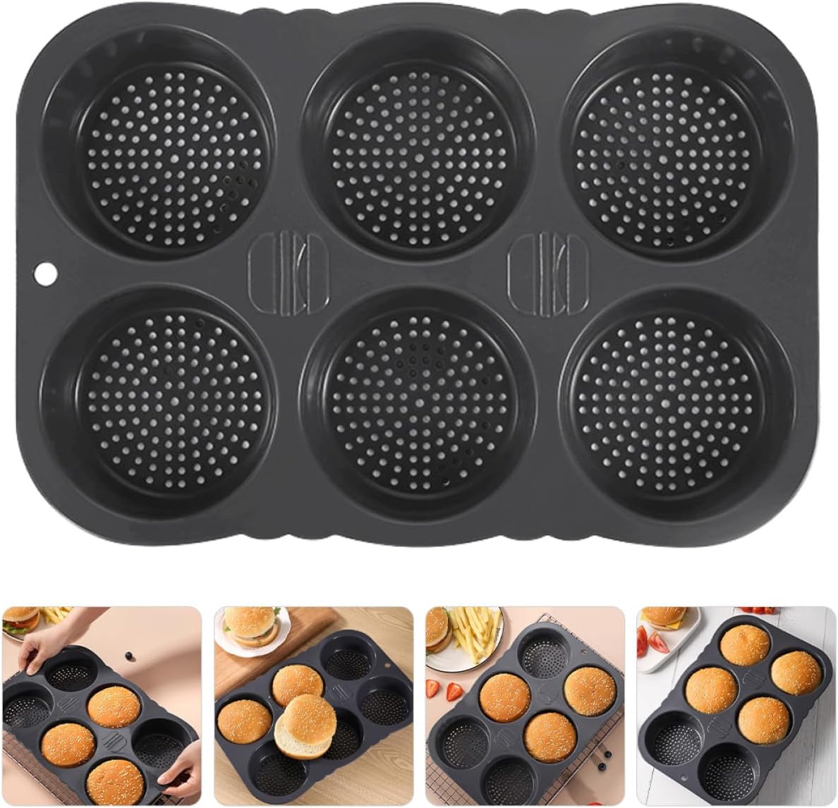 Silicone Muffin Pan and Cupcake Baking Mold, Food-grade Non- -cup Gray Silicone Bakeware, Reusable Muffin Baking Tray for Oven and Dishwasher Safe Use