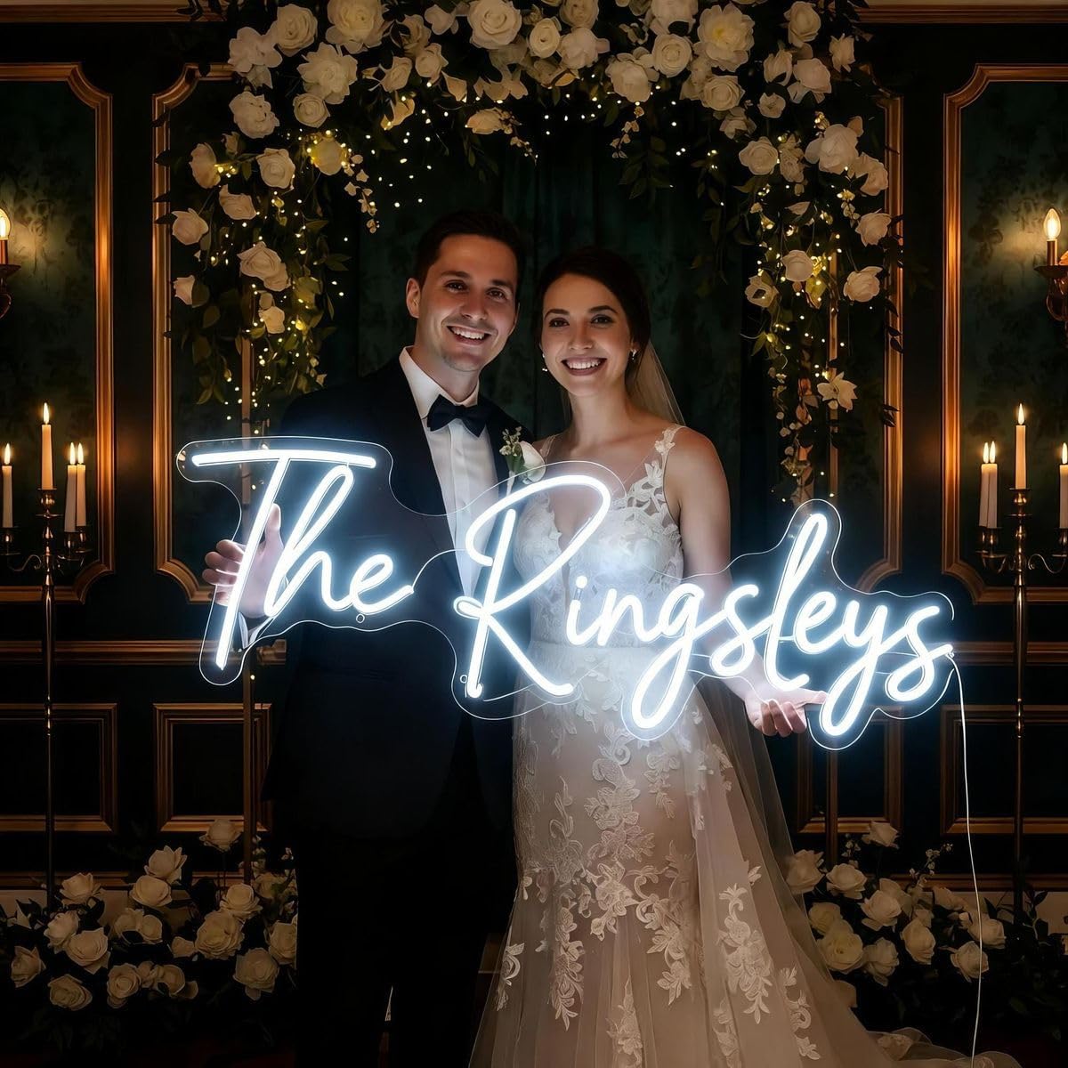 Custom Neon Sign, Neon Name Sign Customizable for Wall Decor, Personalized Light up Neon Name Sign for Wedding Bar Birthday Party Gift