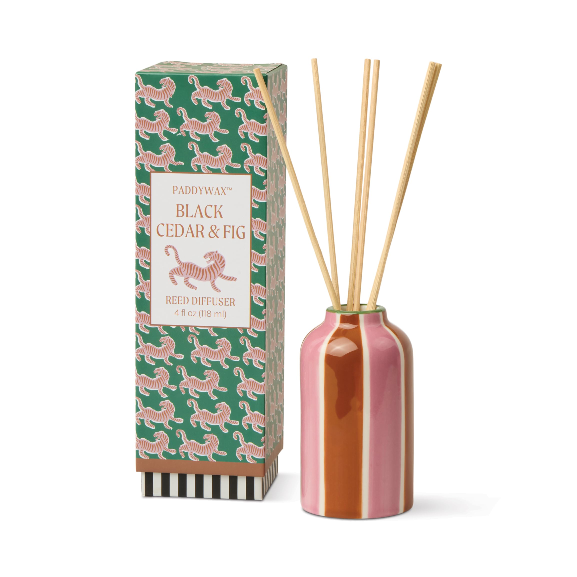 Paddywax A Dopo Black Cedar & Fig Ceramic Reed Diffuser | Olive & Musk | 118ml