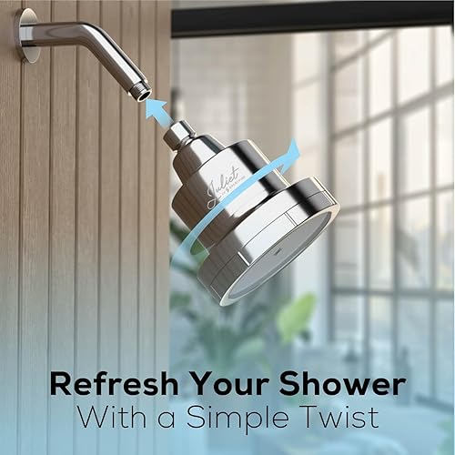 Miniatura 7 de THE JULIET FILTERED SHOWER HEAD - Luxury High Pressure Shower Head with Filters - Removes Impurities for Healthier Hair and Skin - Reduces Hair