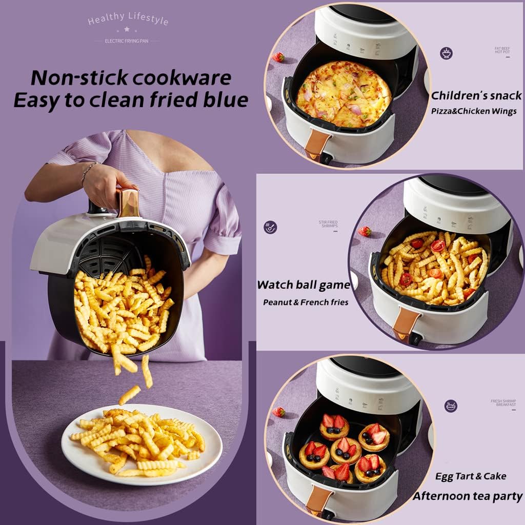 freemax Friggitrice 8L Friggitrice con touch screen LED digitale, 7 programmi, preriscaldamento e riscaldamento, modalità di temporizzazione preimpostata, Libretto ricette, Olio non incluso, 1400W freemax Friggitrice 8L Friggitrice con touch screen LED digitale, 7 programmi, preriscaldamento e riscaldamento, modalità di temporizzazione preimpostata, Libretto ricette, Olio non incluso, 1400W