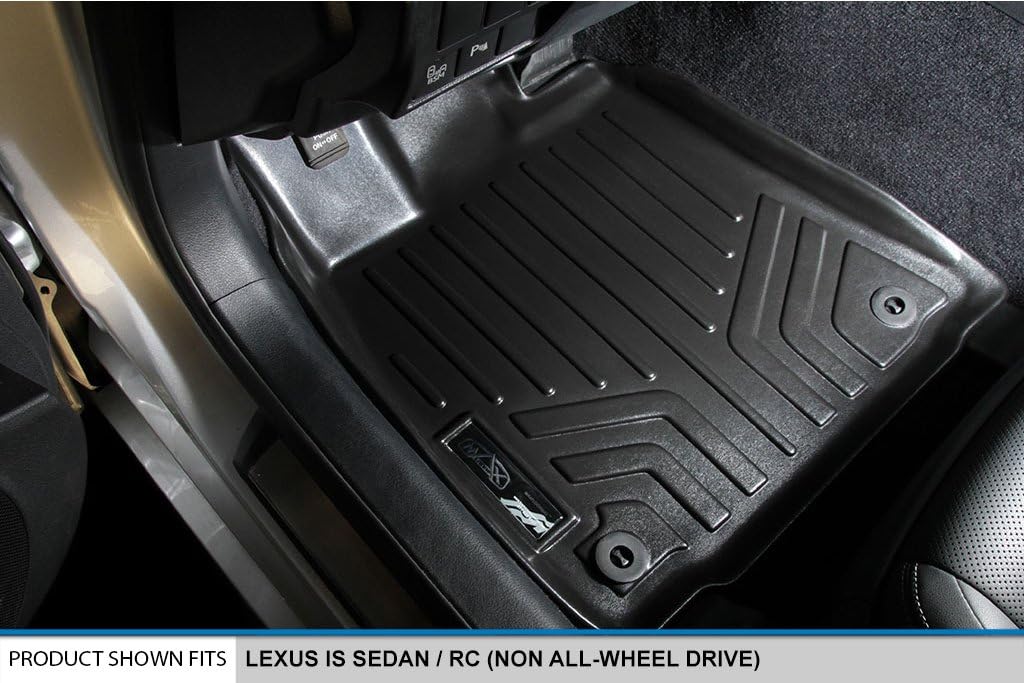 SMARTLINER Floor Mats 1st Row Liner Set for 2014-2025 Lexus is - Image 2