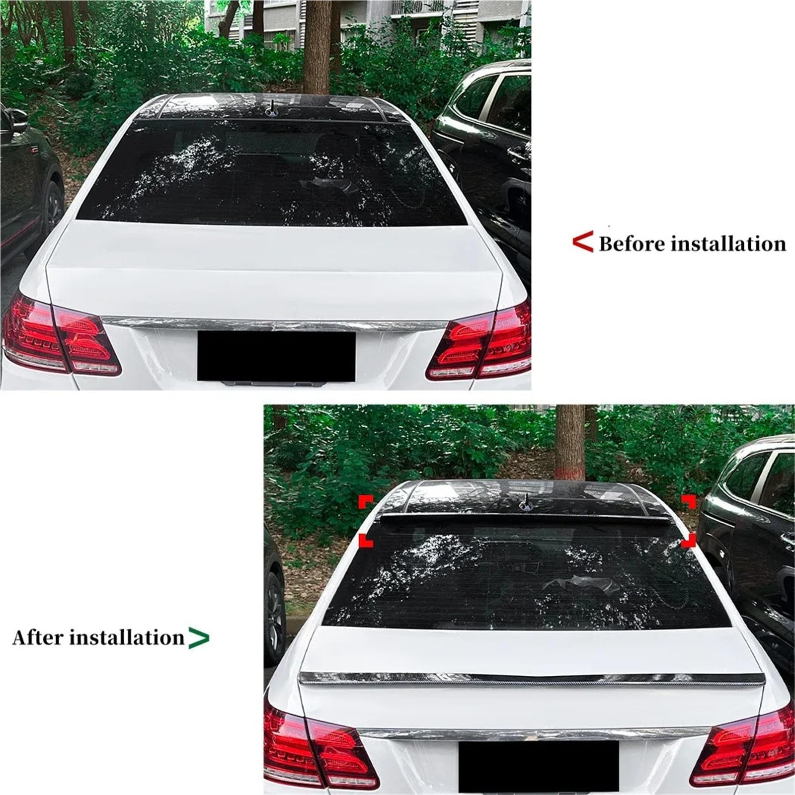 Dla M&ercedes Dla B&enz E-Class W212 2010-2015 Skrzydło Na Klapie Spoiler Bagażnika Lotka Tylny Akcesoria Dekoracyjne Do Samochodu Spojler Tylny Trunk Wing