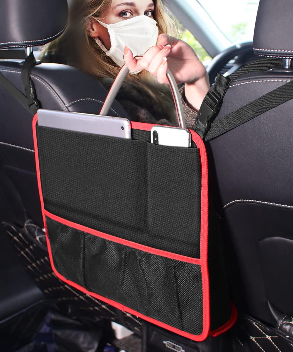 Tsumbay Car Net Pocket Handbag Holder, Purse Holder for Car