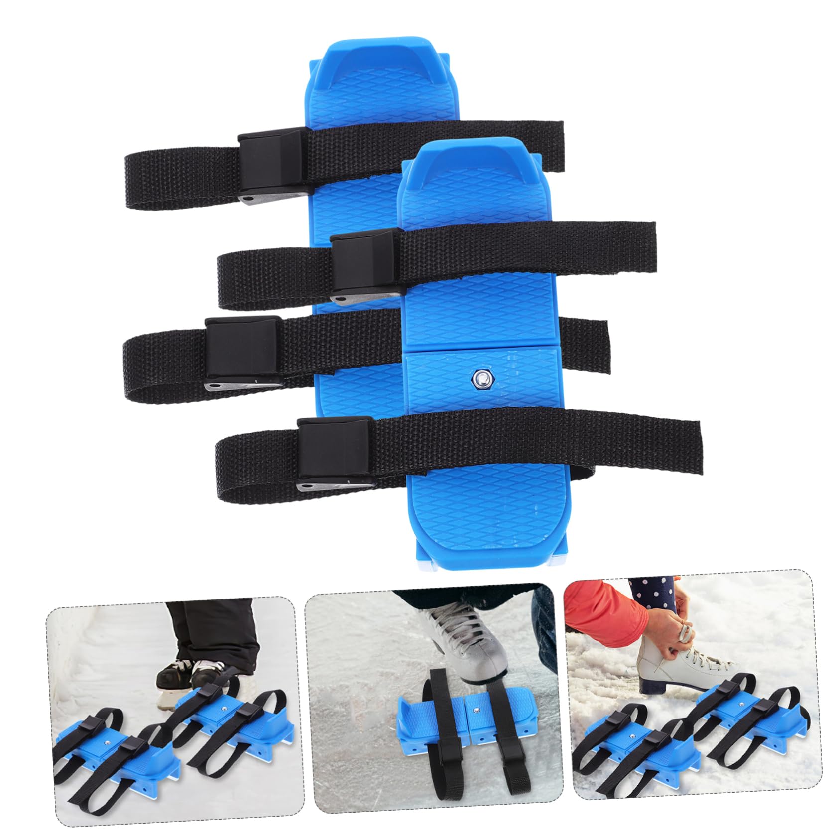 GALPADA 1 Pair Boys and Girls Ice Skates Toddlers Ice Skates for Beginners Adjustable Straps Plastic Material Learning Skating Lovers