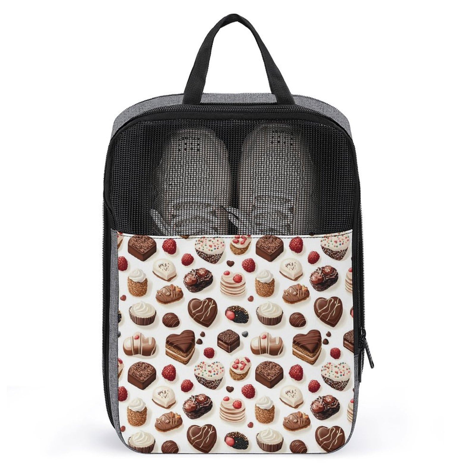 Sac chaussures de golf imprimé gâteau au chocolat coloré de voyage - 7