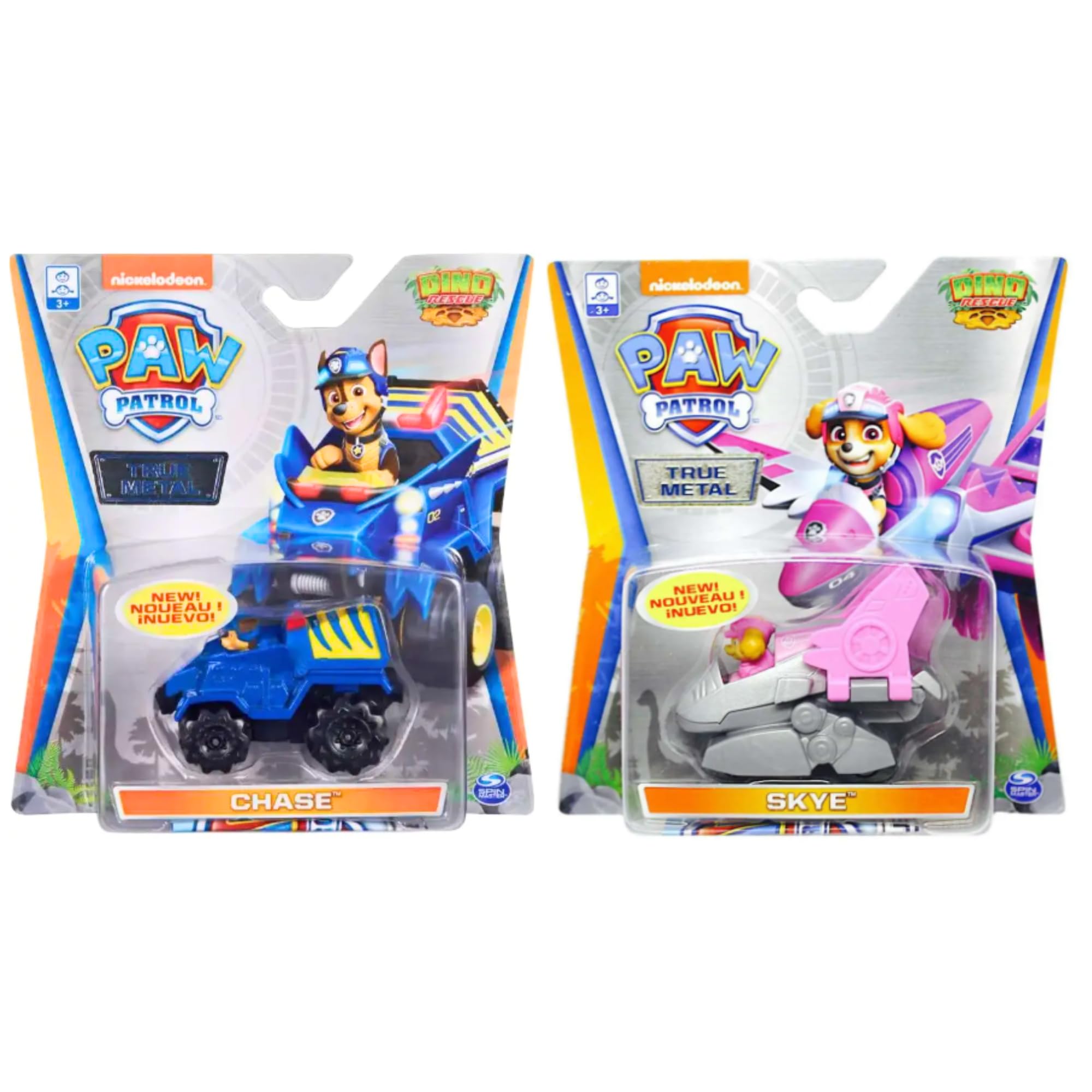 Paw Patrol True Metal Diecast 1:55 Scale Vehicles Dino Rescue - (Set of 2) โ image 1