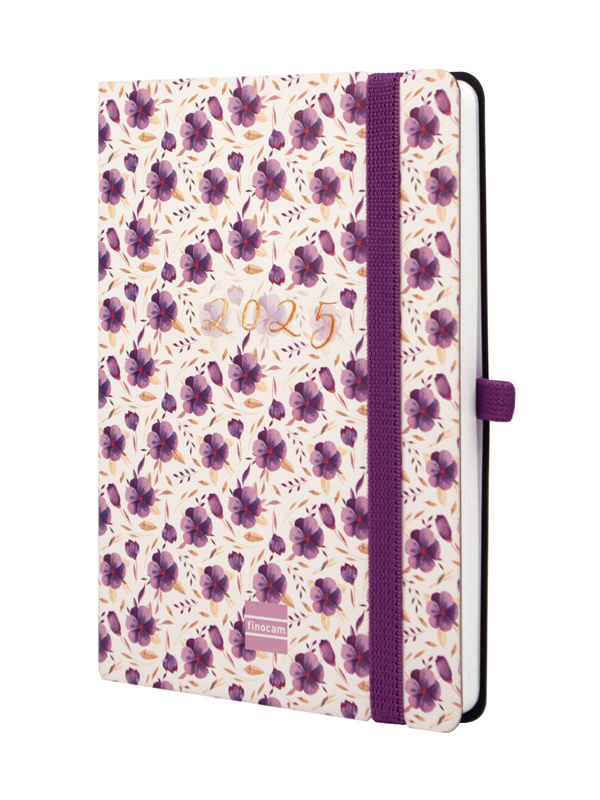 Finocam - Agenda Capri 16 Meses 2024 2025 Semana Vista Horizontal Septiembre 2024 - Diciembre 2025 (16 meses) Violet Español