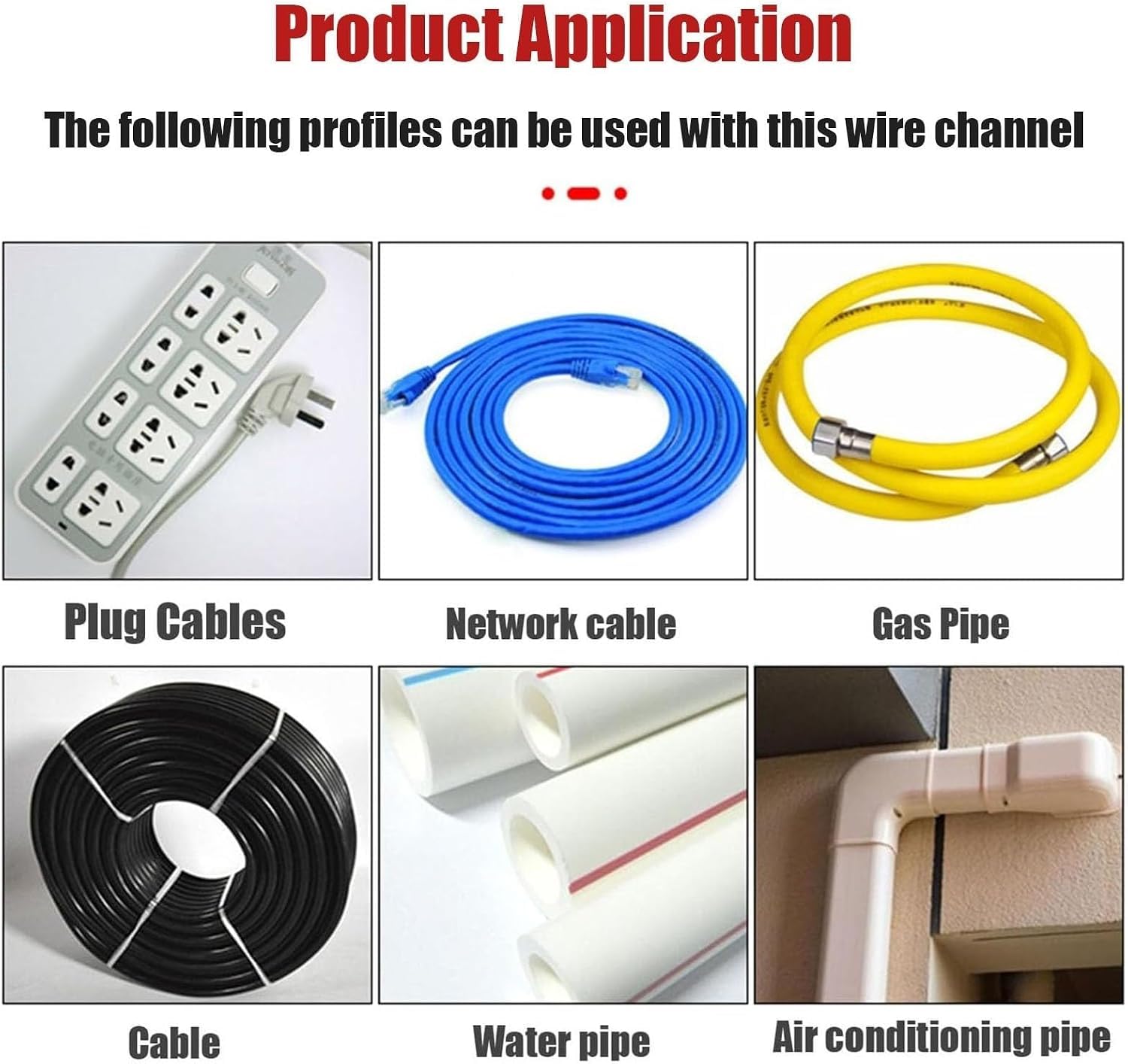 Canaleta de Acero Inoxidable para la gestión de Cables, Cubierta autoadhesiva para Cables de Pared, Suelo, hogar y Oficina. (2.4x1.2in)