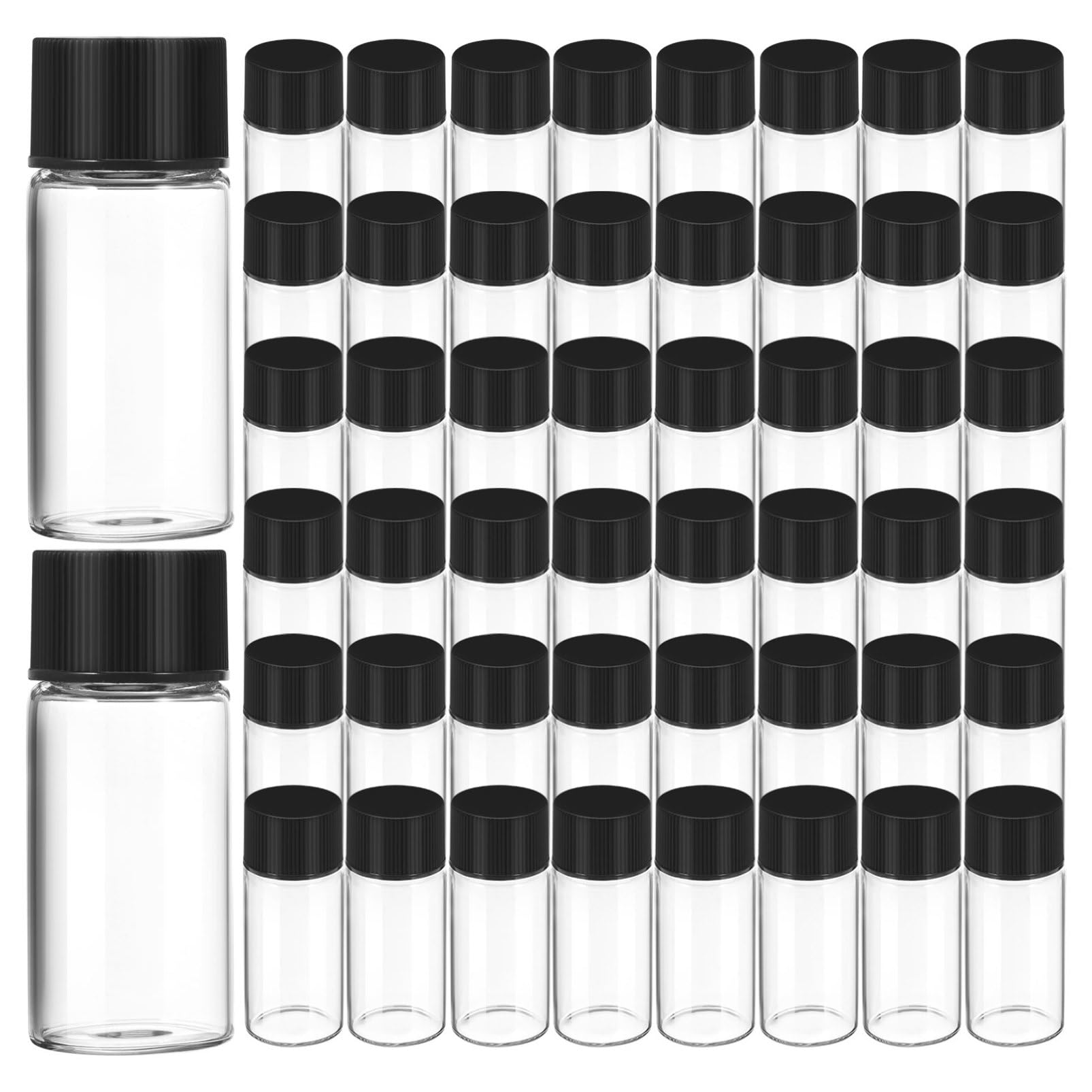 Botellas de Vidrio de Muestra 10ml, 50 Unidades, Vacías