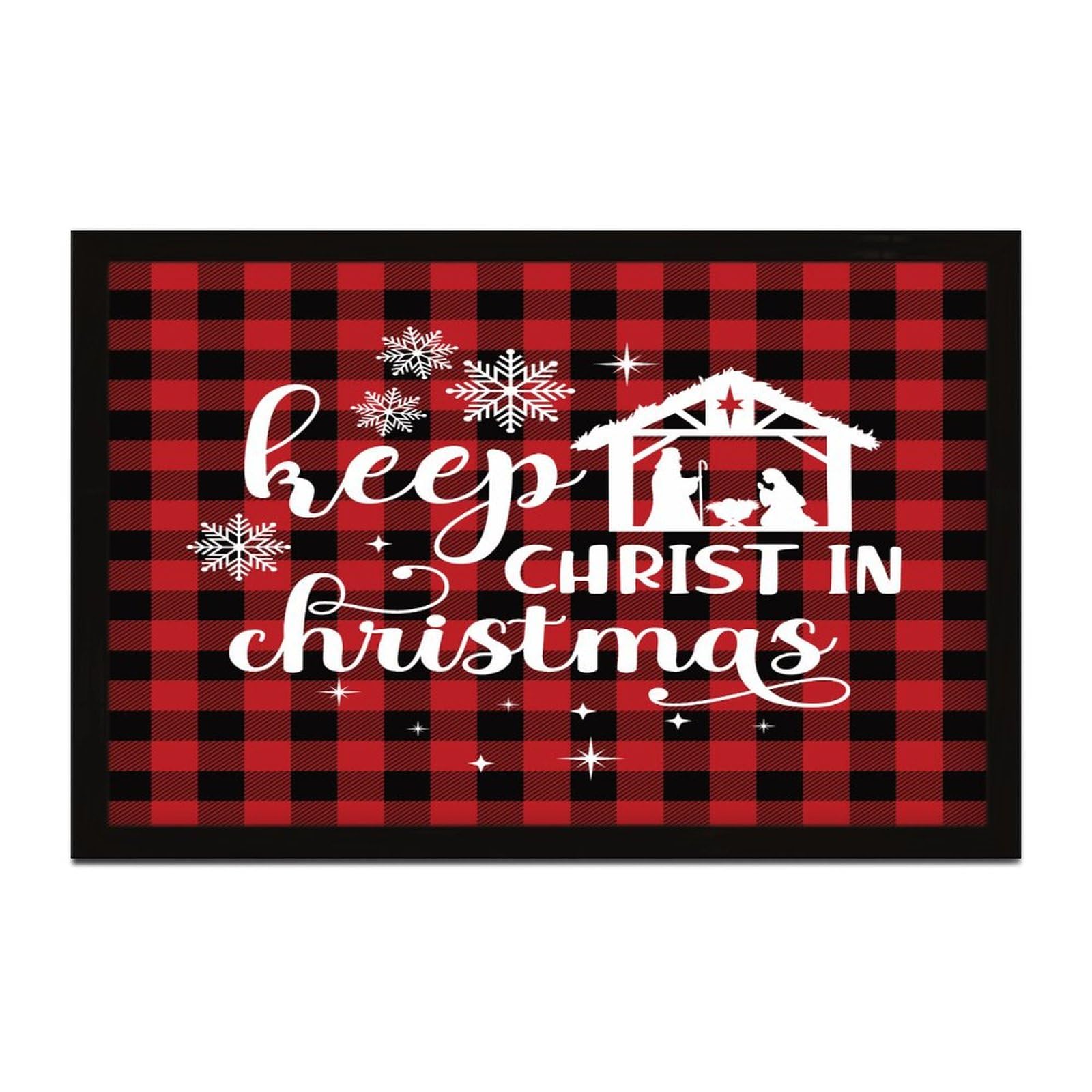 Panneau Keep Christ in Christmas déco bois pour rompre la monotonie des murs blancs