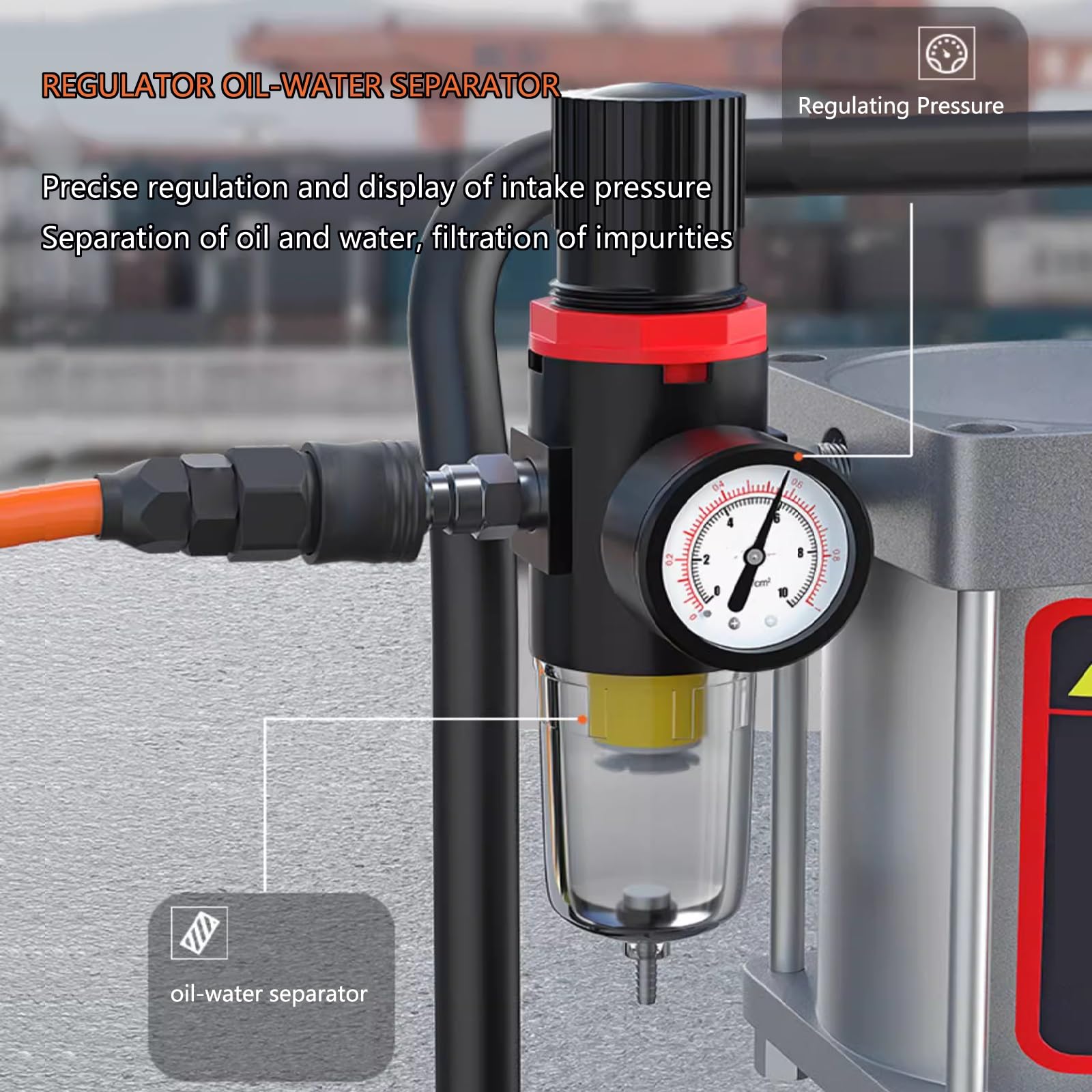 Bomba de grasa neumática, relación de presión 50:1, adecuada para uso automotriz, gran capacidad para cubo de 5 galones, lubricación de aceite de máquina herramienta