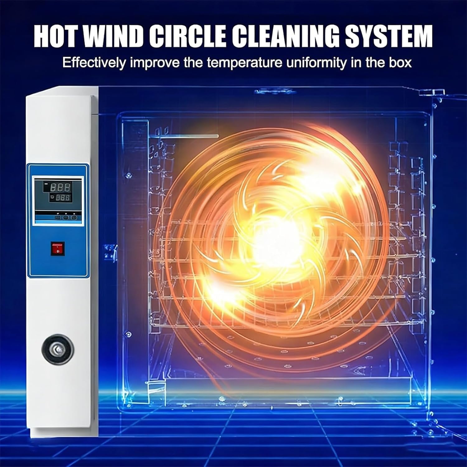 Forno di essiccazione a convezione forzata digitale | Forno di essiccazione a convezione forzata elettrico a temperatura costante, controllo della temperatura digitale