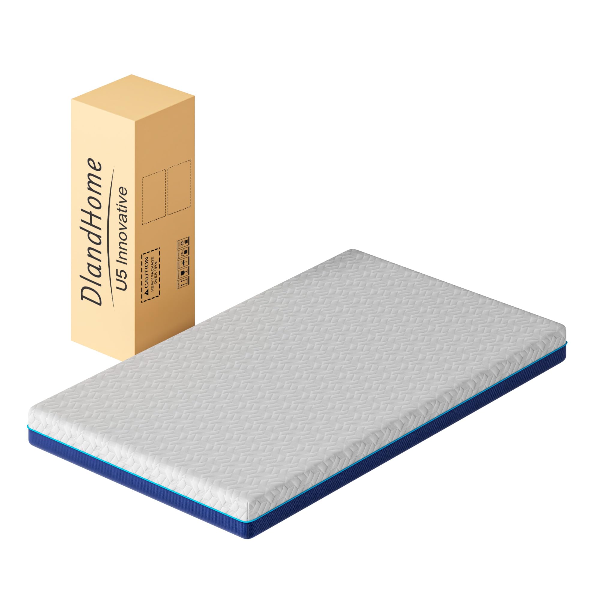 Matratze 90x200, Höhe 20cm,H4 Gel-Memory-Foam-Kaltschaummatratze | ergonomisch,atmungsaktiv,gerollt, mit abnehmbarem Bezug