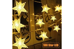 Star Lights Plug In - Twinkling Fairy Lights for Indoor Outdoor Decor