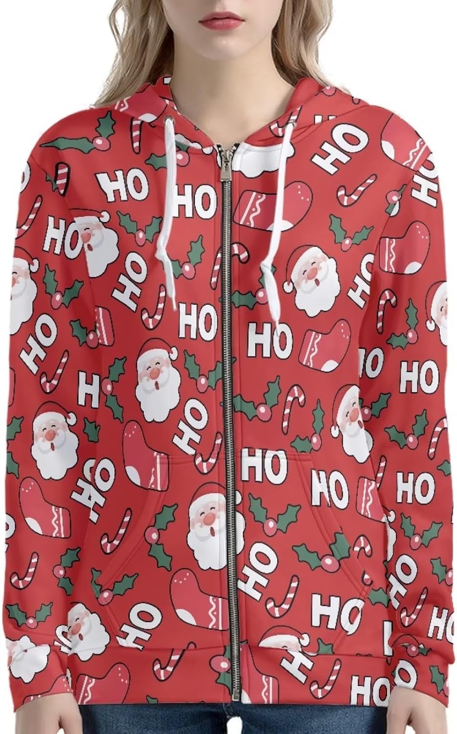 Irisjudy Women Sweatshirt Tops XS-5XL Island Tribal Sport Hoodies, Music Notes, Sunflowers Zip up Jackets Fall Pullovers