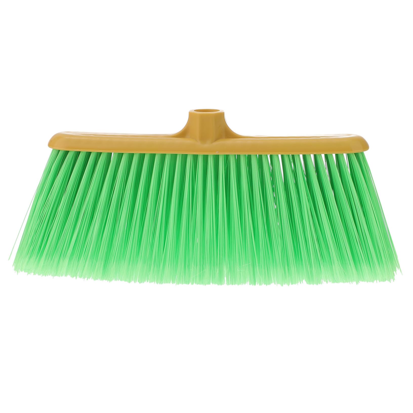 FRCOLOR Indoor Outdoor Broom Head Green Broom Replacement for Household Cleaning Plastic Sweeper Head