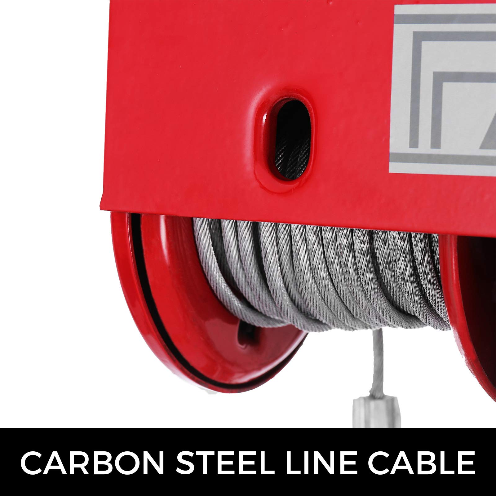VEVOR 200/100kg Polipasto Eléctrico 220V, Cabrestante Eléctrico de Acero 12M, Elevador Electrico para el Hogar, Taller (200/100kg)