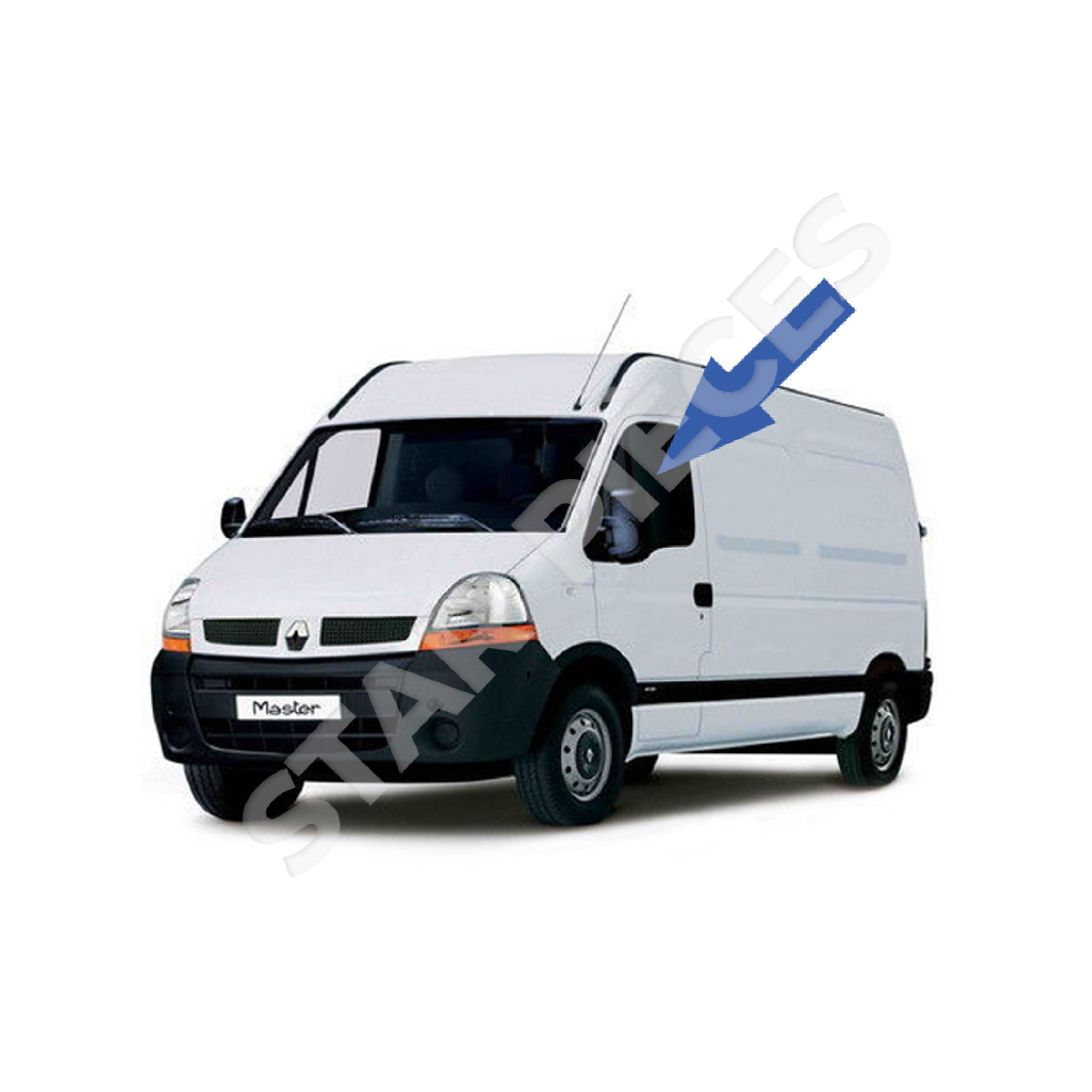 STARKIT PERFORMANCE Alzacristallo compatibile per Master 2, Movano, Mascott, Iveco Daily 3 e 4, Nissan Interstar CON MOTORINO. ALZAVETRO ANTERIORE SINISTRO (guida) 8200467971, 8200162708