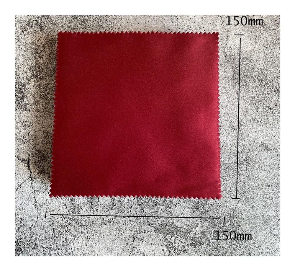 100 piezas de 150 x 150 mm rojo limpiador de gafas Burgund paño de limpieza de microfibra para lente teléfono pantalla toallitas de limpieza accesorios gafas