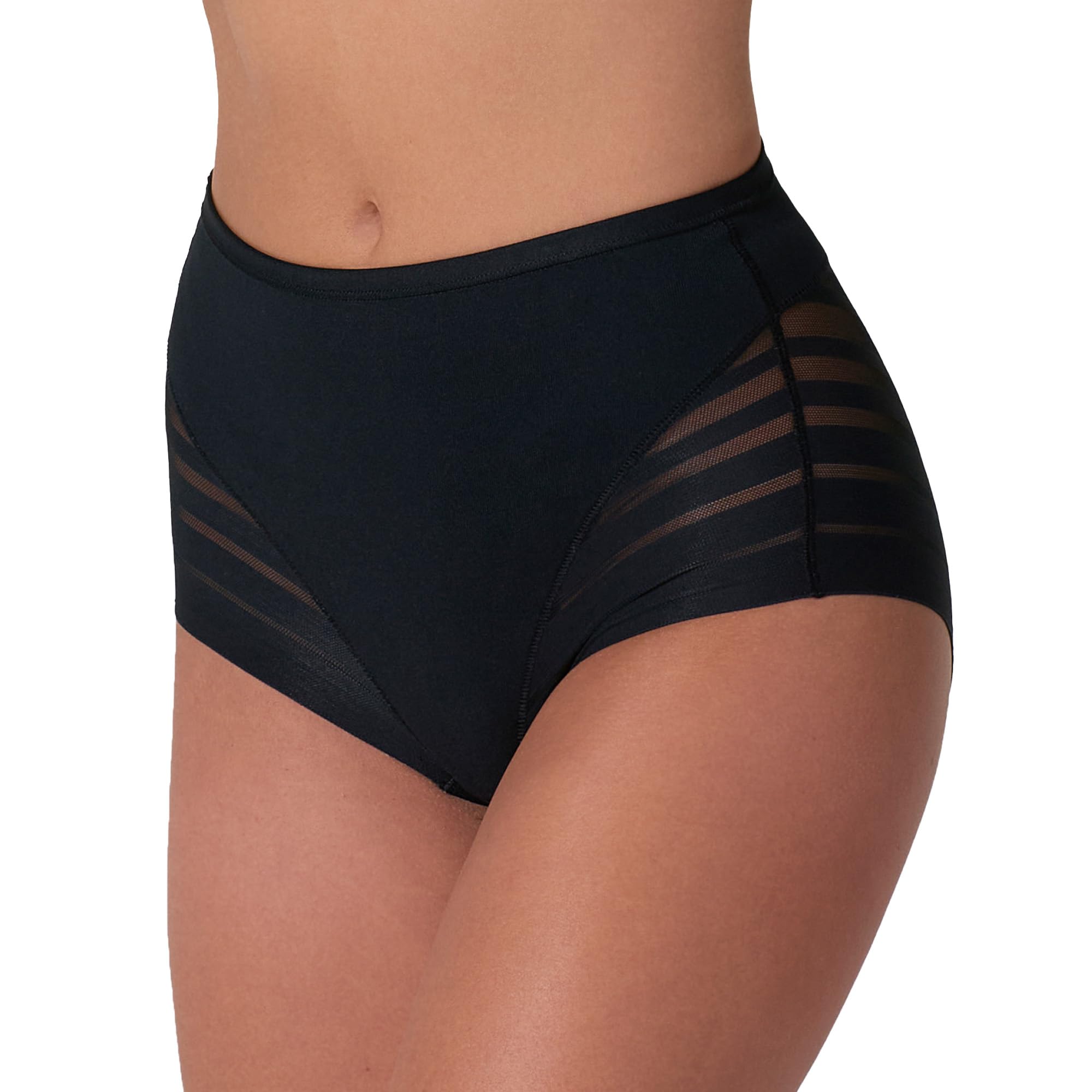 Leonisa Slimming High Waisted Women's Shapewear Knickers - Tummy Control Pants Black