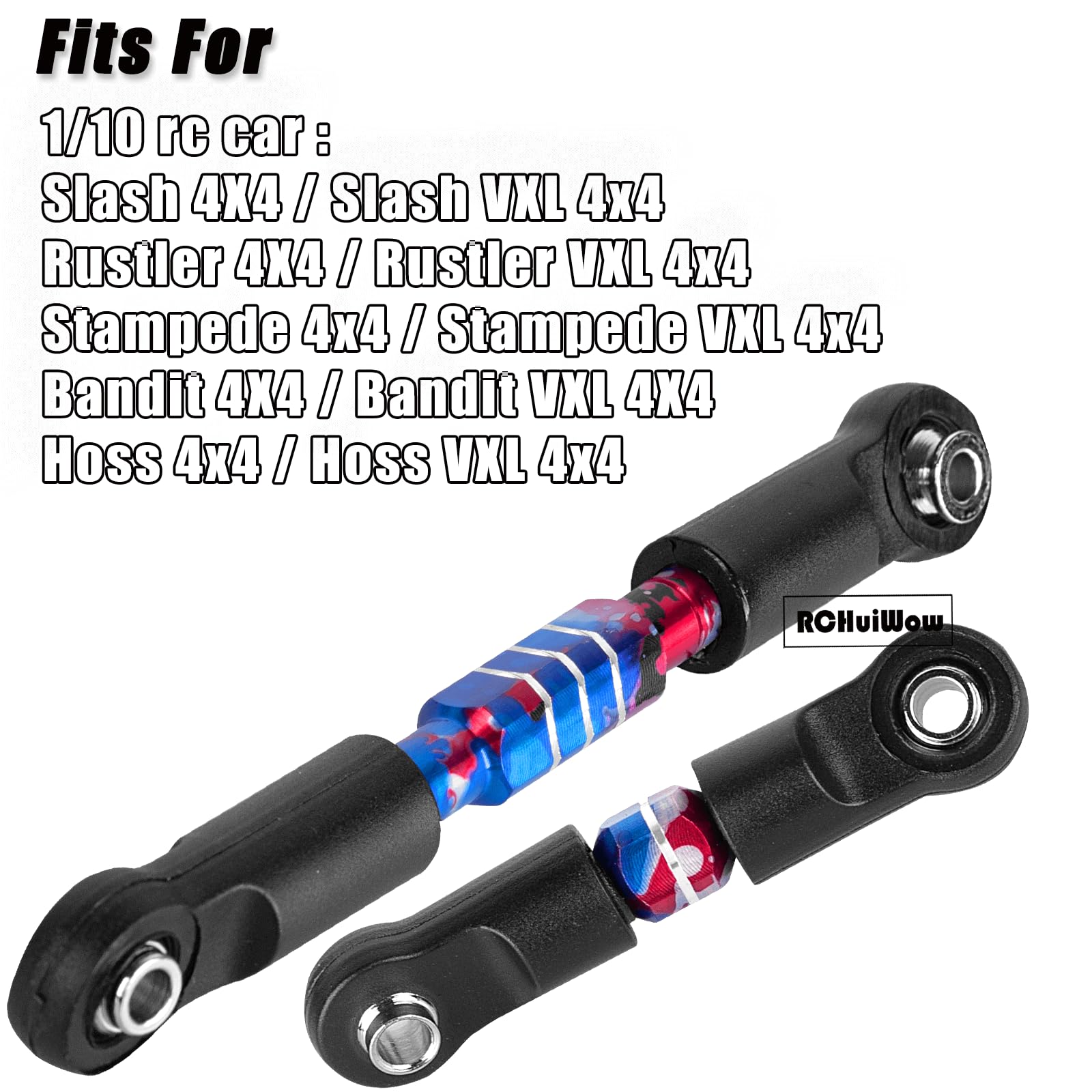 3 Racing 3RAC-TR345 64 Titanium 3mm Turnbuckle 45mm (2pcs) (Three Racing)