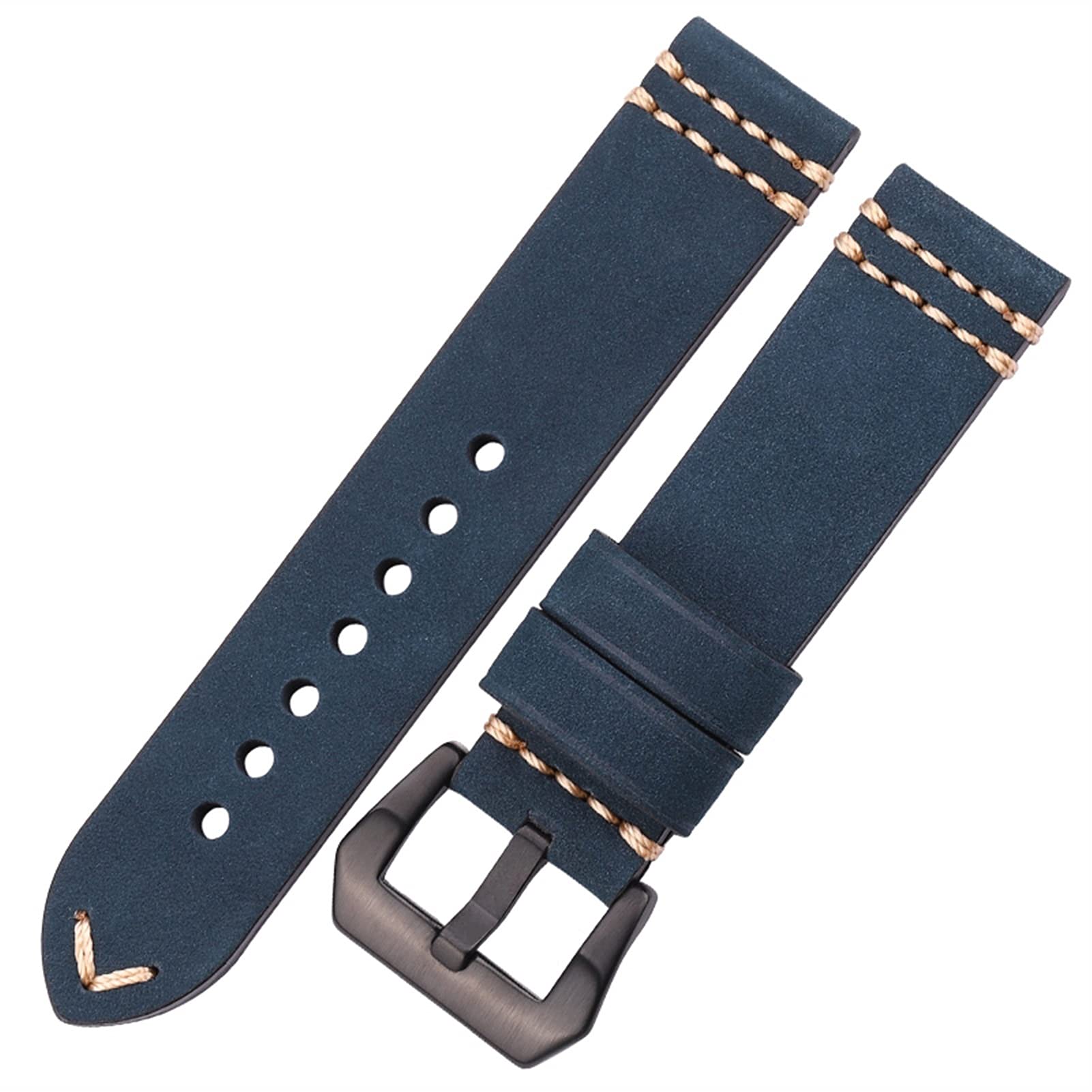 Bracelet de montre cuir 24mm style rétro chic pour look quotidien urbain