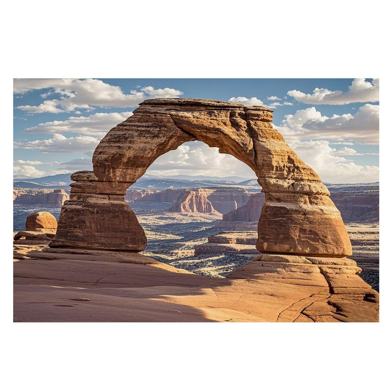 Arches National Park Placemats Flax Place Mats for Dining Table Rectangle Non-Slip Table Mats Heat Resistant Washable Placemat for Kitchen Home Decor Party Outdoor 12" X 18"