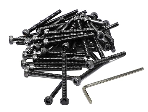 Miniatura 291 de iexcell 720 piezas de acero de aleación M4 x 6/8/10/12/16/20/25/30/35/40/45/50 de grado 12.9, tornillos de cabeza hexagonal, tornillos, arandelas