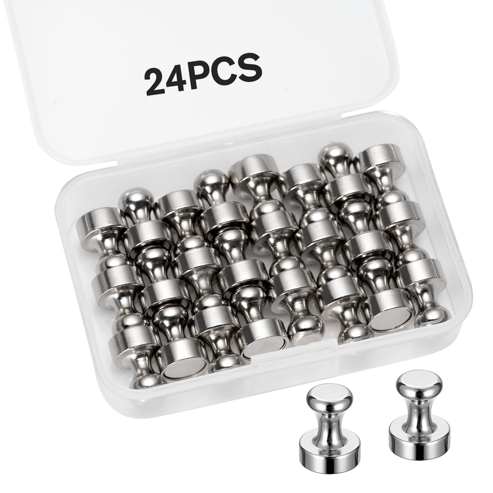 Magneti Al Neodimio 24 Pezzi 12x16 Mm - Potenti Magnetini N52 Per Frigoriferi, Lavagne, Aghi