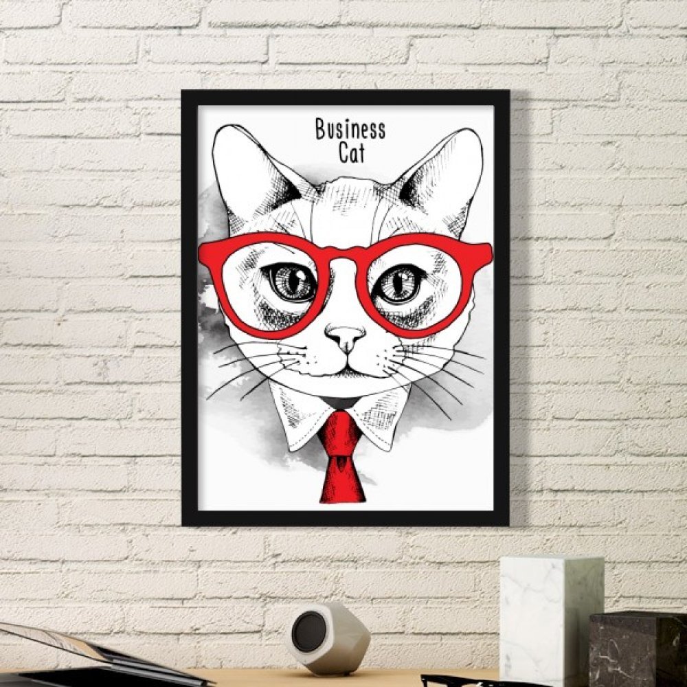 Cadre photo chat noir stickers muraux amant d'animal familier DIYthinker